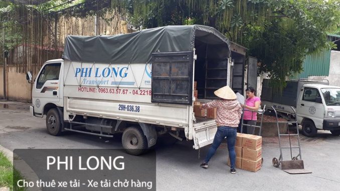Taxi tải chuyển nhà Phi Long tại phố Nguyễn Khuyến